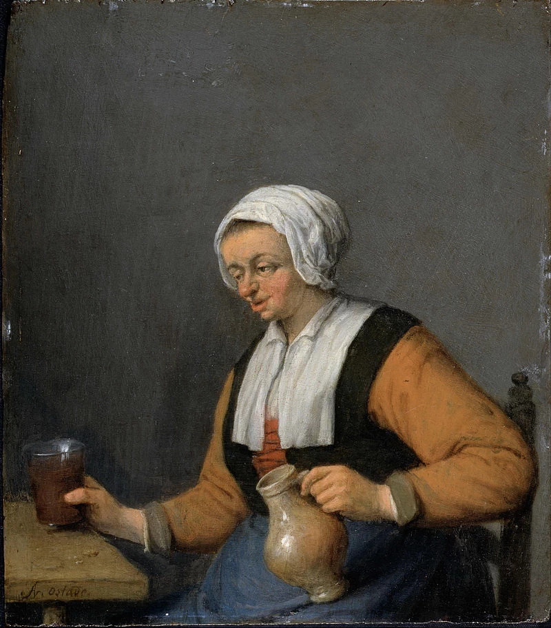 Donna che versa il vino